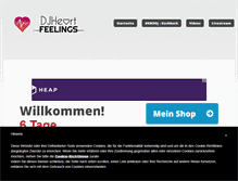Tablet Screenshot of herzgefuehle.de